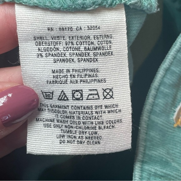 Pilcro And The Letterpress Serif Green Corduroy Ankle Pants Size 26 Casual - Picture 7 of 11